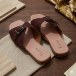 Buckle Closure Leather Sandal - Image 5